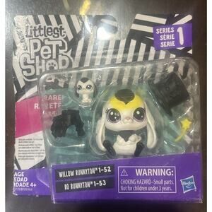 Hasbro Littlest Pet Shop #1-52 Willow Bunnyton Rabbit #1-53 Bo New LPS 2016